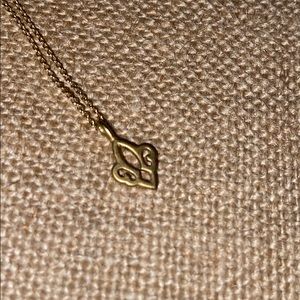 Gold Fleur-de-lis Pendant Necklace